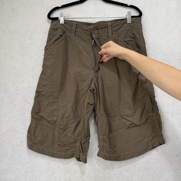 Kuhl Shorts Mens 32 Brown Stretch Nylon Spandex Hiking Outdoor Cargo Quick Dry - Picture 5 of 16